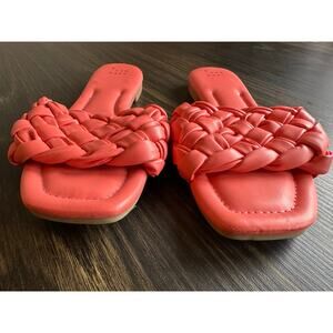 Coral Summer Slides - 8.5 - EUC